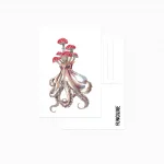 Почтовая открытка «Осьминог и мухомор» • Сувенир от Fungiline