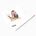 Почтовая открытка «Мухоморная улитка» • Сувенир от Fungiline — изображение 2