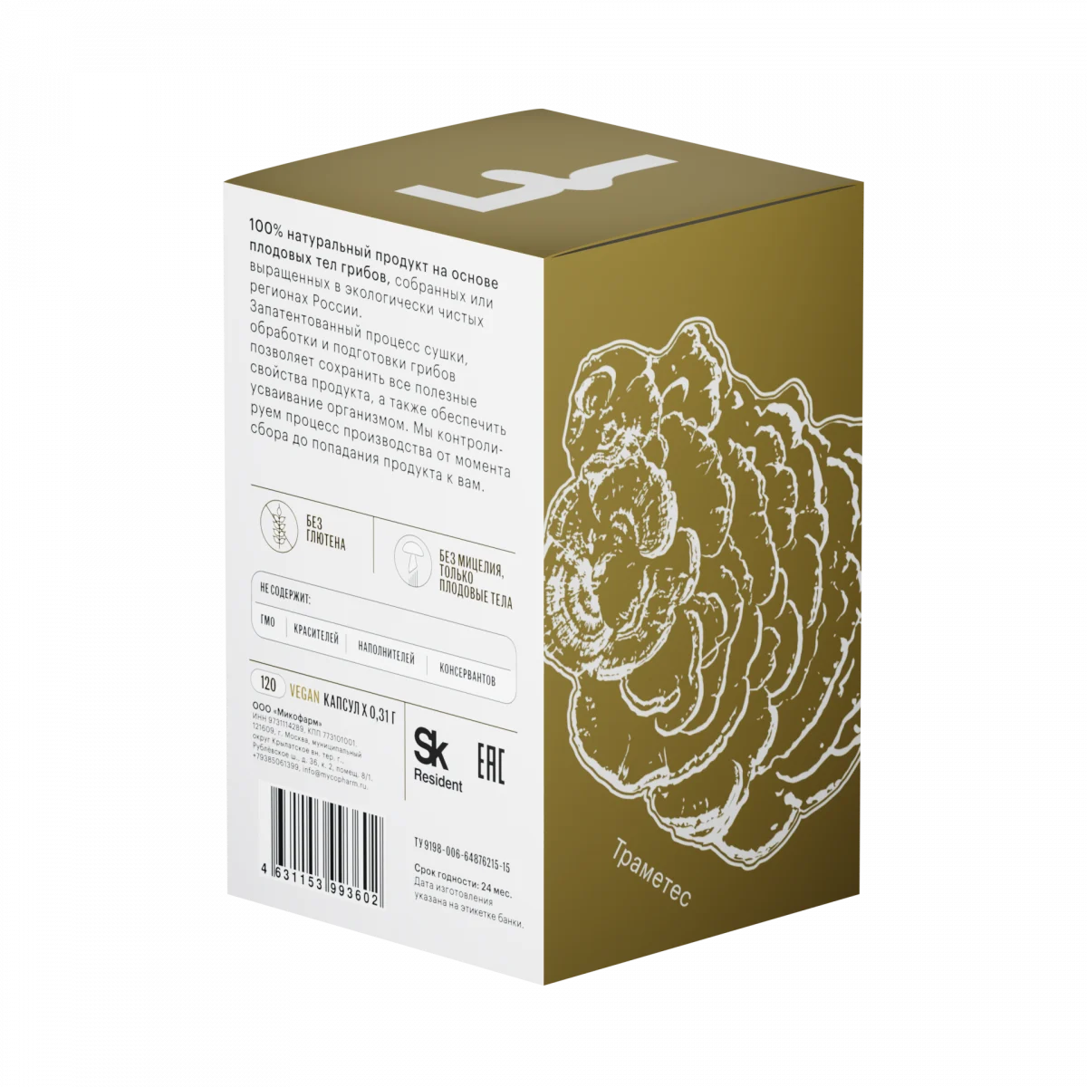 Траметес разноцветный • 120 капсул — изображение 4