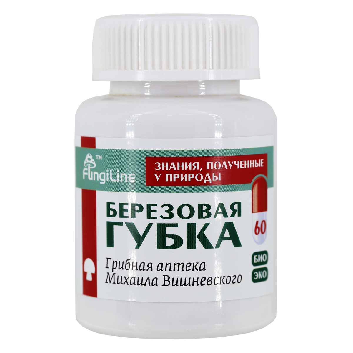 Березовая губка • 60 капсул — изображение 1
