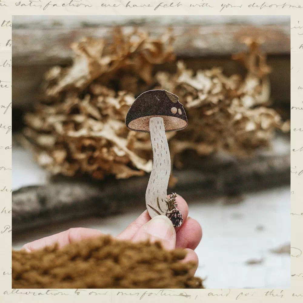 Брошка «Подберёзовик» • Сувенир от Fungiline — изображение 2