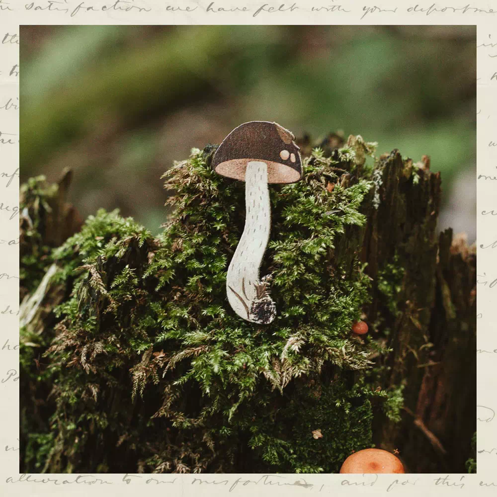 Брошка «Подберёзовик» • Сувенир от Fungiline — изображение 1