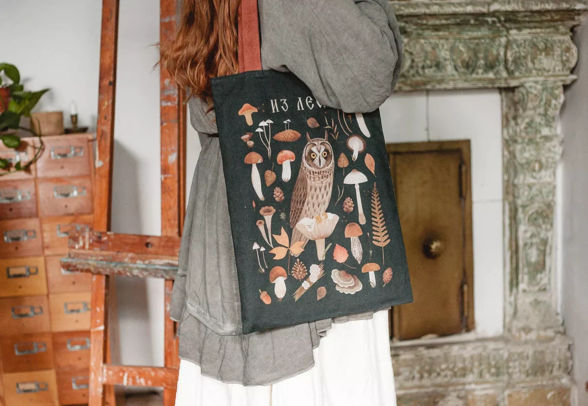 Сумка-шоппер «Сова» • Сувенир от Fungiline — изображение 5